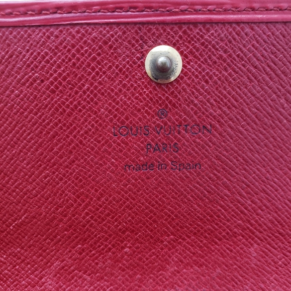Authentic Louis Vuitton Red Epi Leather Wallet - Picture 9 of 15